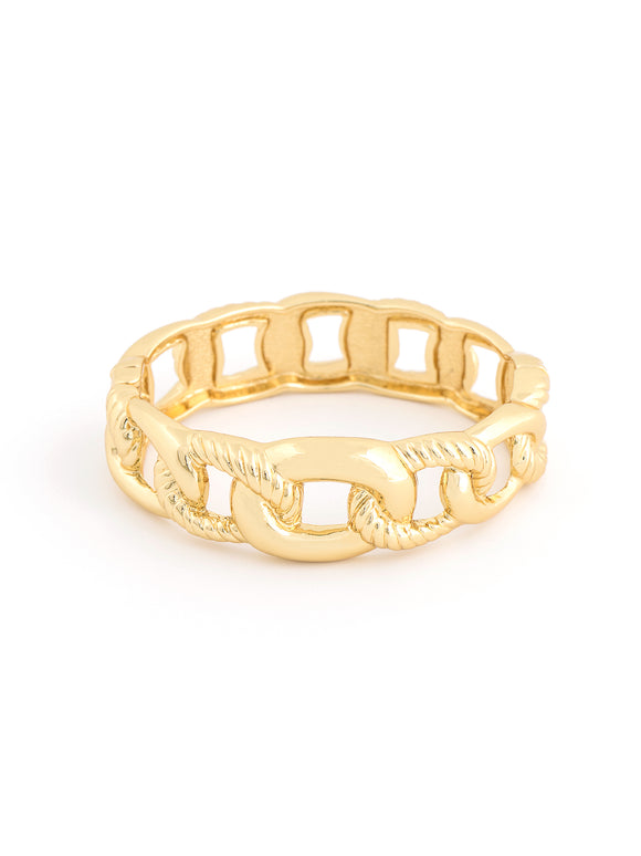 Linking Metals Cuff - Gold | Quality Costume Jewelry