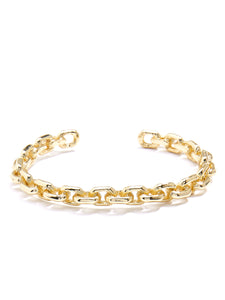 Thin Chain Cuff Bracelet - Gold | Beautiful Fashion Jewelry