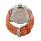 MONTE | Silver/Orange Leather Belt | Giorgio Milano Watches