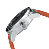 MONTE | Silver/Orange Leather Belt | Giorgio Milano Watches