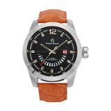 MONTE | Silver/Orange Leather Belt | Giorgio Milano Watches