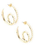 Pearl Hoop Earring