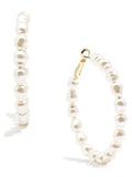 Freshwater Pearl Hoop Earrings Jewelry