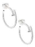 Crystal Wrap Hoop Earring