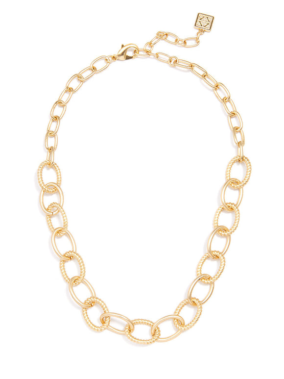 Matte Gold Oval Links Chain