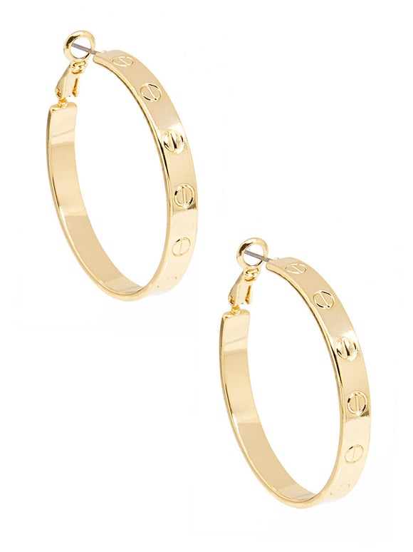 Small Bolted Hoop Earring Jewelry