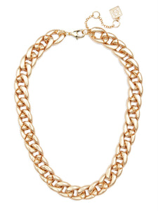 Linked Curb Chain Collar Necklace Jewelry