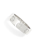 Silver Stencil Band Ring
